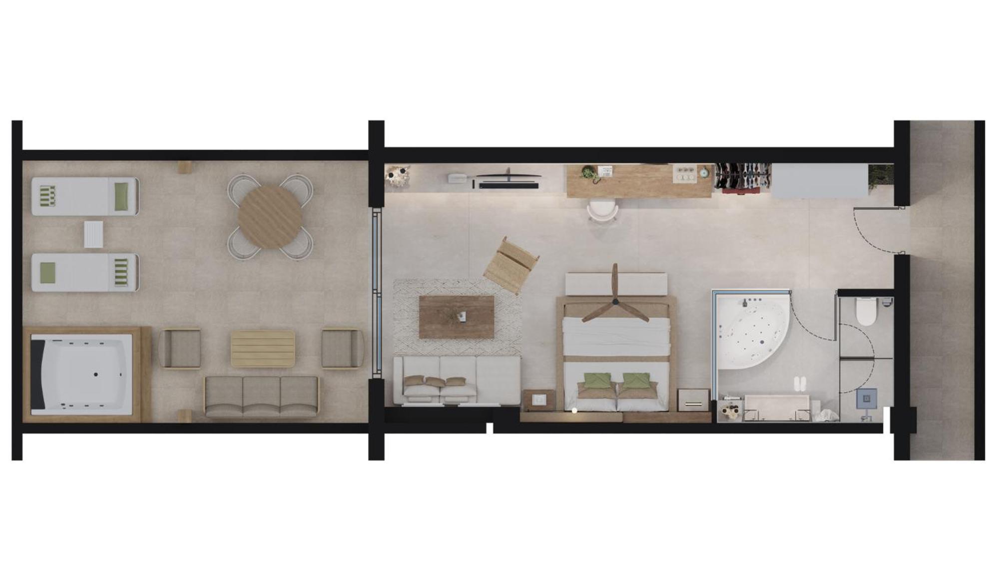 Suite Superior con Idromassaggio Privato all'Aperto